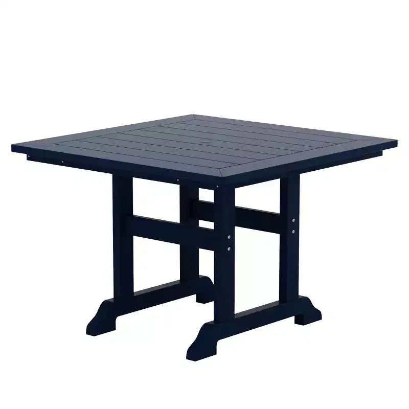 WestinTrends Ensemble table de salle à manger carrée et 4 fauteuils à dossier incurvé 5 pièces pour patio extérieur