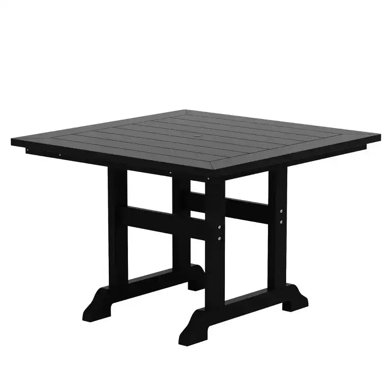 WestinTrends Ensemble table de salle à manger carrée et 4 fauteuils à dossier incurvé 5 pièces pour patio extérieur