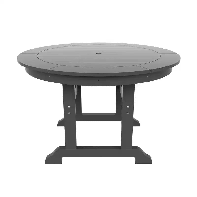 Ensemble de 5 pièces WestinTrends : Table de salle à manger ronde et fauteuils coquille pour extérieur