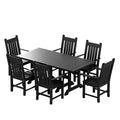WestinTrends 7 Piece Outdoor Patio Dining Set Outdoor Table and Armchair Set