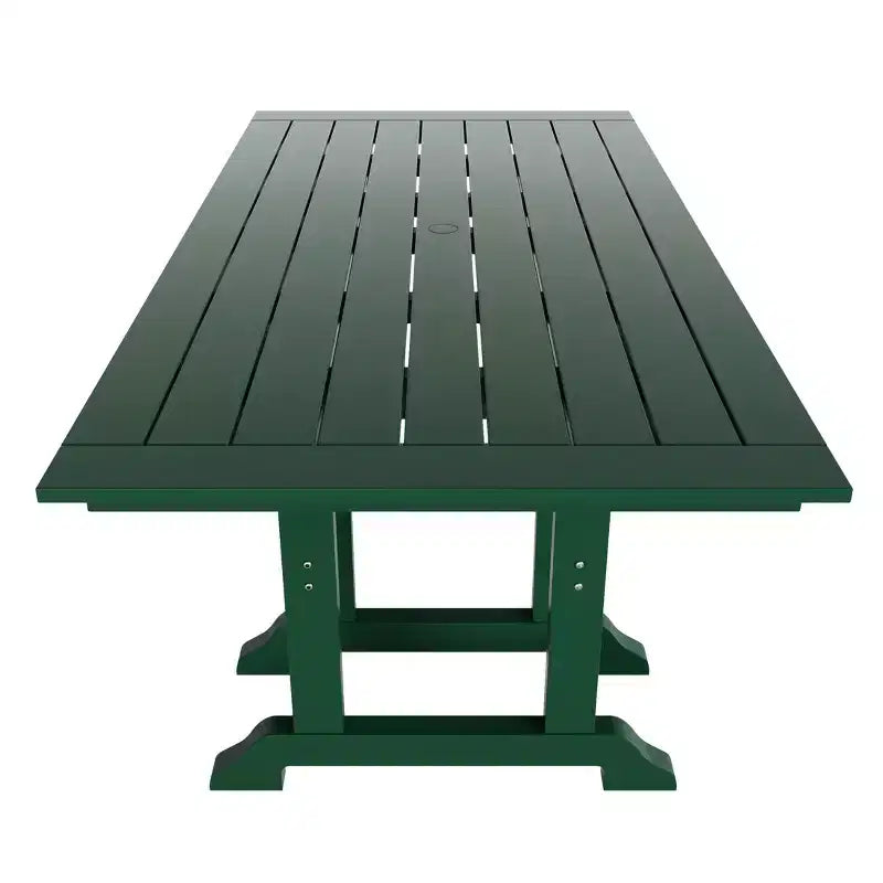 WestinTrends Malibu Ensemble repas d'extérieur 7 pièces Table de salle à manger avec chaise de salle à manger, vert foncé