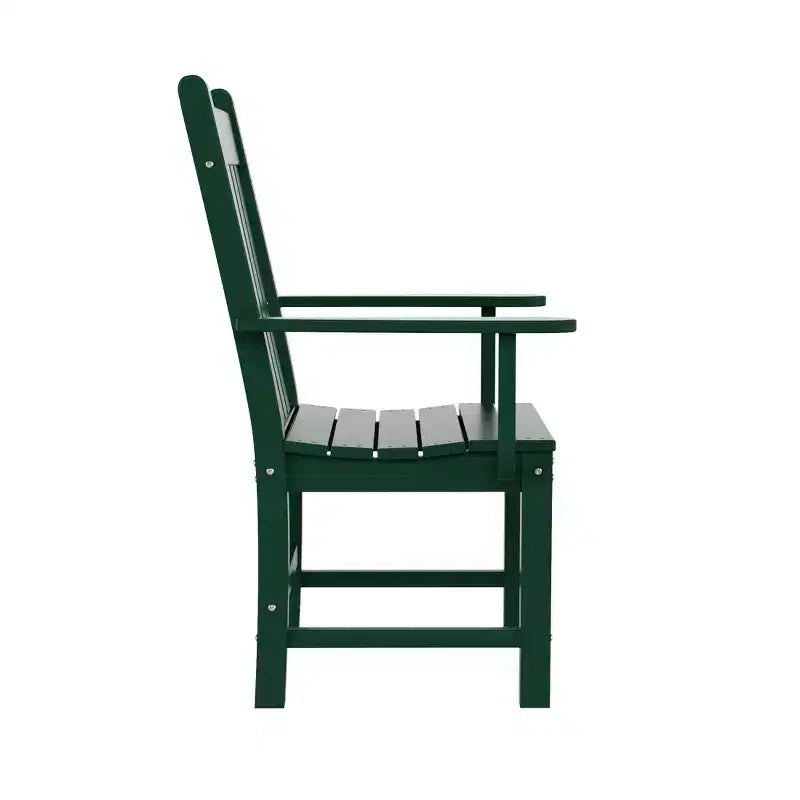WestinTrends Malibu Ensemble repas d'extérieur 7 pièces Table de salle à manger avec chaise de salle à manger, vert foncé