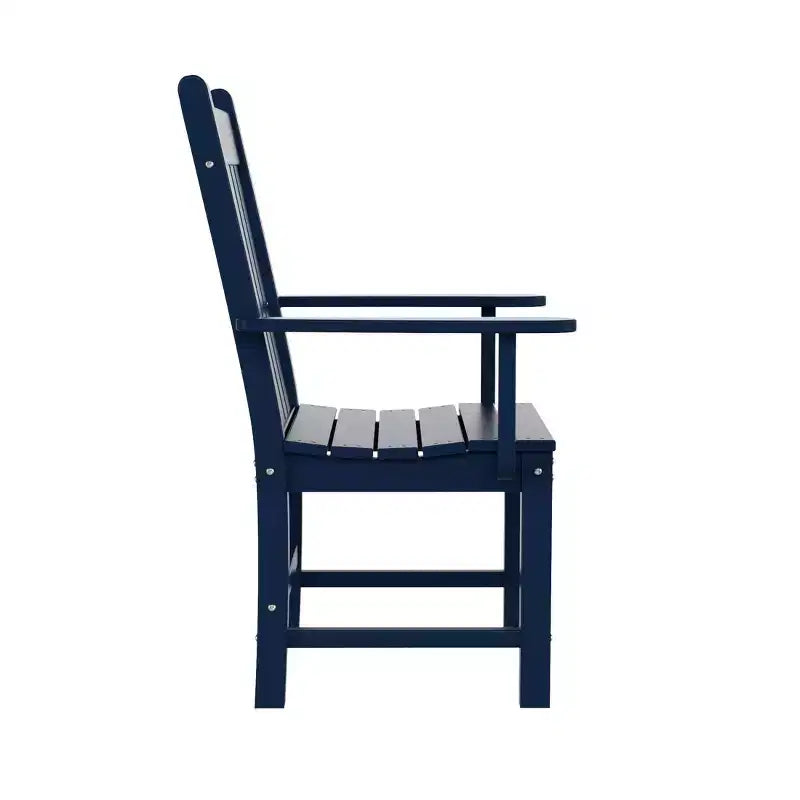 Ensemble de salle à manger d'extérieur 7 pièces Malibu de WestinTrends avec table et chaises de salle à manger, bleu marine
