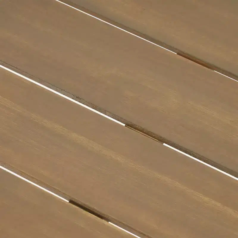 GDFStudio Ensemble de pique-nique chilien en bois d'acacia 3 pièces, gris/métal rustique