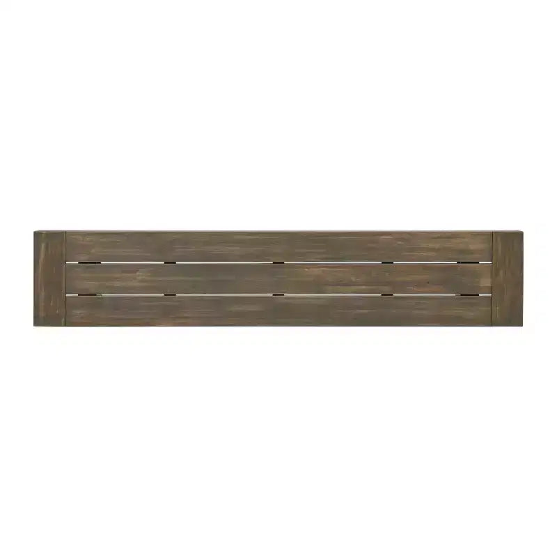 GDFStudio Ensemble de pique-nique chilien en bois d'acacia 3 pièces, gris/métal rustique